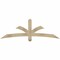 Ekena Millwork Davenport Rough Sawn Timber Gable Bracket, Douglas Fir, 72"W x 24"H x 4"D x 4"F, 8/12 Pitch GBW072X24X0404DAV00RDF - alternate 1